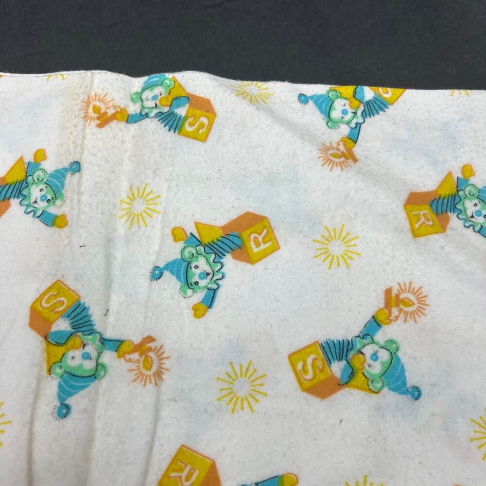 Vintage "Jack In The‎ Box" Novelty Print Flannel Fabric 45" W x 2 Yards